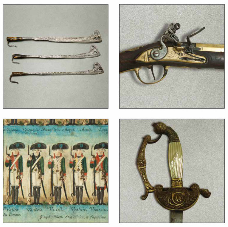 La collezione di armi del museo valdese